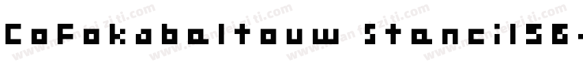 CoFokabeltouw Stencil56字体转换